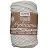 Glorex 5 1006 01 - Makramee Cord 3 mm Filato tessile super morbido 60% cotone 40% viscosa, per uncinetto, maglieria, nodi e tessuti, 250 g, circa 85 m, tessuto color crema