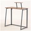 FurnitureR Tavolo da ufficio pieghevole, per piccoli spazi, tavolo per laptop con supporto per schermo, ripiano superiore rimovibile, scrivania per computer pieghevole per lavoro 80x40x74cm