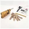 CISA 10A3S71200000C5, Cilindro Europeo Astral S, Ottone Smerigliato, 50/30 mm; Predisposto per Montaggio Pomolo, Gambo Accorciabile