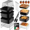 Accessori Friggitrice ad Aria per Cosori Philips e Cecotec (5,5-6,5L) Set 15