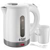 Bollitore acqua Elettrico da Viaggio 0.85 L 1000 W 2 Tazze 2 cucchiaini inclusi
