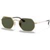 Ray-Ban Ray Ban 3556N Octagonal - 53 001 - Occhiali da Sole - Oro/Verde G-15