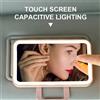 Specchio per Trucco Auto con Luci LED Visiera Parasole Touch Screen Bianco