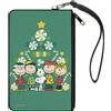 Buckle-Down Peanuts Wallet, Zip Clutch, Peanuts Holiday Christmas Tree Group Pos