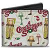 Buckle-Down Warner Bros. Holiday Movies Wallet, Bifold, A Christmas Story Leg La