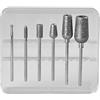 PETER BAUSCH Bausch 1749C 6 accessori: levigare unghie e unghie dei piedi, limare, rimuovere calli, accessori per manicure e pedicure, cura dei piedi, cura delle unghie, bellezza