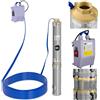 Pompa per pozzi profondi MSW 6000 L/h fino a 58 m