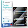 Smartect® smartect Vetro Temperato [2 Pezzi, Clear] compatibile con iPad Pro 2024