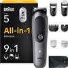 Rifinitore All-In-One Series 5, Rasoio Elettrico Corpo Uomo, Barba E Capelli 9In