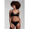 Art Slip Donna Midi Lepel 463 Allure in microfibra con pizzo bianco nero nudo blu