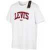 LEVI'S T-Shirt Uomo XL Bianco Cotone Girocollo Manica Corta