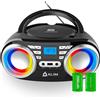 Boombox B3 Radio Con Lettore CD E USB - Radio FM, CD, MP3, AUX - Batteria Ricari