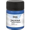 KREUL 8132 - Vernice Javana per seta in barattolo da 50 ml, blu reale, vernice a base d'acqua altamente pigmentata, carattere fluido, penetra in profondità nelle fibre