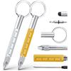 Vicloon Penna Multifunzione 2Pcs 6 in 1 con Righello,Portachiavi,Cacciavite,Touch Screen