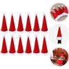 12 pezzi mini cappelli di Babbo Natale portaposate natalizie copribottiglie