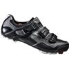 SHIMANO Scarpe da Ciclismo MTB Sh-xc61l Larghe SPD con Velcro e cricchetto, Unisex