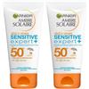 Garnier Ambre Solaire Crema protettiva ultra dolce Sensitive Expert+ bambini all'ombra, FPS 50+, 50 ml (Confezione da 2)