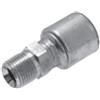 Gates Fluid Power 7100 - 0023 - 5 raccordo per tubo, 10 G12MP Mega Crimp Nptf maschio tubo maschio, dritto