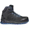 Base Protection B1001G K-Road Top Scarponcino Antinfortunistico | Nero/Blu, 45, S3 EN ISO 20345, Resistente All'acqua, Antistatico, Traspirante, Edilizia, Industria Leggera (Servizi)