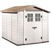 Gardiun Casetta in Resina Tuscany EVO 240 6 m² 230x262x220 cm Bianco/Beige