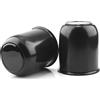 Rheedal 2 coprimozzo da 8,1 cm, per rimorchio, foro da 8,1 cm, altezza 9,6 cm, per camion, SUV, camper, coprimozzo nero lucido