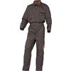 Deltaplus Delta Plus M2COMGRGT - Tuta con cerniera, in poliestere/cotone, taglia L, grigio/arancione