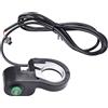 For Elettrico per moto Scooter Bicicletta per interruttore Clacson ABS Nero per