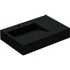 Mai & Mai Lavabo sospeso Col11, 75 x 50 x 13 cm, colore: antracite opaco, ghisa minerale, forma rettangolare