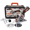 Worx WX427 Sega Circolare Compatta ad Immersione, Potenza 710 W, Capacità di Taglio max 46 mm, con Guida Laser per un Taglio Sempre Preciso,