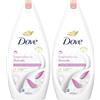 Dove Bagnodoccia Floreale, Idratante Dermo-Naturale, Fiori di Loto e Frutti Rossi, 1/4 Crema Idratante, Dermatologicamente Testato, Bagnoschiuma Uomo e Donna, 100% Bottiglia Riciclata* 450ml