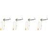 Set of 4 Interruttore Della Luce Cordino Catenella Per Lampada Plafoniera
