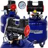 KRAFT DELE Ölfreier Compressore 50L 1500W Verticale Silenzioso 8 BAR Aria 290l/Min
