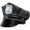 W WIDMANN MILANO Party Fashion - Berretto da poliziotto nero (Confezione da 2)