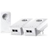 devolo Magic 2 WiFi 6 next Multiroom Kit, adattatore Wi-Fi Powerline, fino a 3.000 Mbps, presa Wi-Fi, 2 porte LAN Gigabit, bianco