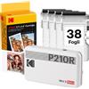 KODAK Mini 2 Retro 4PASS Stampante Fotografica Portatile (5.3x8.6cm) Pacchetto