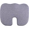 GALILEO Cuscino memory foam per seduta, 44x34x7 cm, grigio, LeFlaf