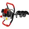 RED TECHNIC Trapano A Benzina Per Scavi Inclusi 3 Punte 52 CC Trapano Da Giardino