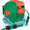 LEAN TOYS Avvolgitubo Automatico 30m Con Supporto A Parete