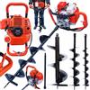 Ondragon Trapano Per Terreno A Benzina Escavatore Per Pali 3 Punte + Prolunga