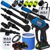 W.D.S Idropulitrice a Freddo Powerwasher con Pistola Spray 20V 2x4Ah