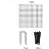 Set Proteggi Piante da per giardino 30x30cm Pannelli in Rete di Ferro con