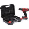 Kraft DELE Trapano a Batteria Con 18 V 1,3 Ah Batteria 2-Gänge Avvitatore + Accessori Set
