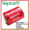 Vapcell batteria litio VAPCELL 26350 2000mAh 3,7v li-ion pila ricaricabile polo piatto
