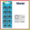 Vinnic 10 Batterie Pile VINNIC AG12 LR43 L1142F G12 186 GP86A 386 SR43 SR1142W