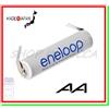 PANASONIC ENELOOP batteria ricaricabile 1,2v a saldare Eneloop pila stilo AA 1900mAh lamelle "U"