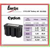 EnerSys batteria CYCLON 6V 2,5Ah 2500mAh accumulatore ricaricabile al piombo ENERSYS USA