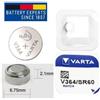 VARTA batteria pila VARTA V364 SR621SW SR60 364 B-SR60L 602 280-34 9911 080-D29 SB-AG
