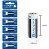 everactive 5 Batterie per Telecomando Cancello 12v Everactive A23 MN21 3LR50 8LR932 23A