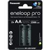PANASONIC ENELOOP 2 Eneloop Pro Panasonic Pile Batterie Ricaricabili STILO AA 2500mAh 500 cicli