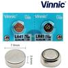 Vinnic 2 Batterie Pile VINNIC LR41 AG3 G3 L736F 192 GP92A 392 SR41 384 SR736SW SR736W
